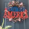 Glitzhome® 24" Patriotic God Bless America Wall Décor